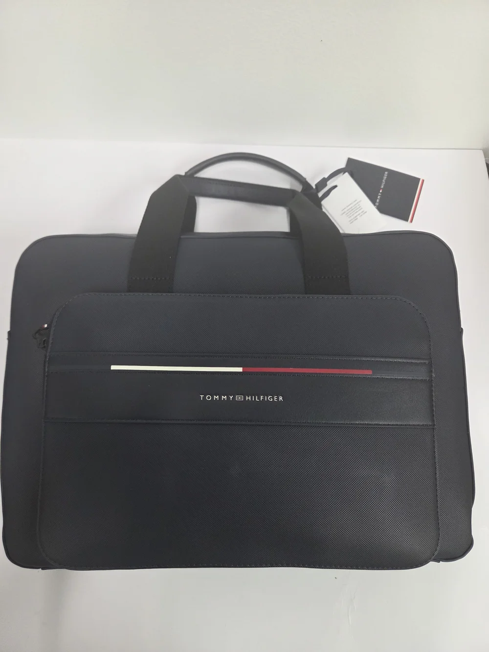 Tommy Hilfiger Blue Navy Men's Laptop Briefcase